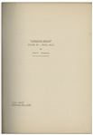 Moe Howard's 29pp. Script Dated February 1938 for The 1939 Three Stooges Film ''Three Little Sew and Sews'' -- Plus 3pp. Pages of Script Changes, Signed by Moe in Pencil -- Very Good
